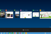 New task view button: There’s a new task-view button on the taskbar for quick switching between open